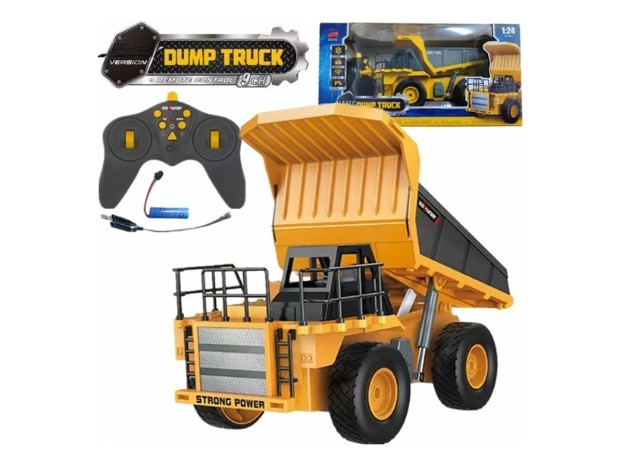 &uu CAMION VOLQUETE CONTROL REMOTO JUGETE ESCALA 1:24 (13512)